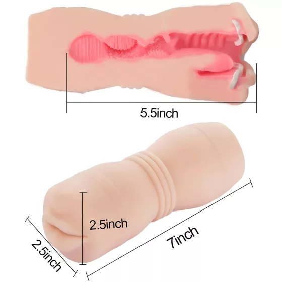 Tracy's Dog Cup - lifelike oral masturbator with teeth (flesh‑coloured)