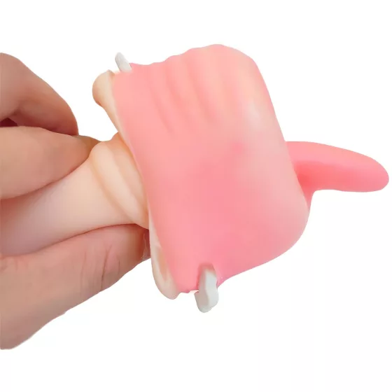 Tracy's Dog Cup - lifelike oral masturbator with teeth (flesh‑coloured)