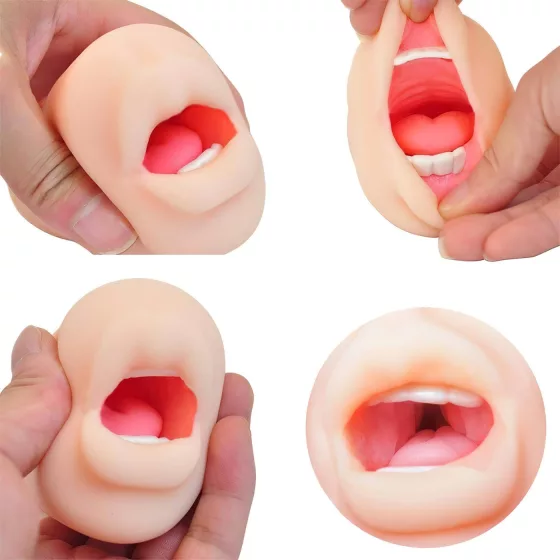 Tracy's Dog Cup - lifelike oral masturbator with teeth (flesh‑coloured)