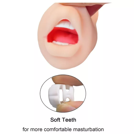 Tracy's Dog Cup - lifelike oral masturbator with teeth (flesh‑coloured)