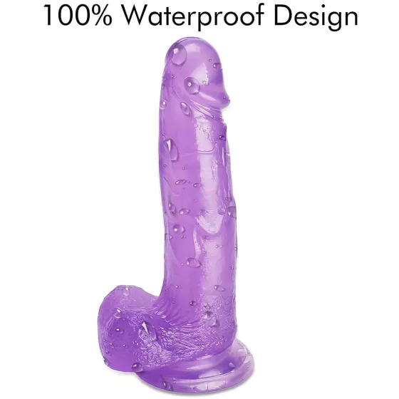 Tracy's Dog Jelly 8 - purple dildo with balls and suction cup