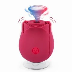   Tracy's Dog Rose - battery operated, waterproof, air-wave clitoris stimulator (red)
