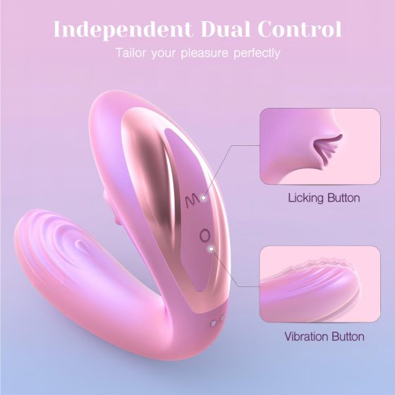 Tracy's Dog OG Lick - G-spot Vibrator & Clitoral Stimulator (Pink)