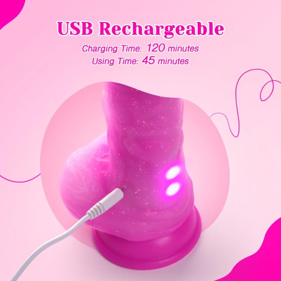 Tracy's Dog Jelivoy-Mid - Lifelike 8 Vibrator (Pink)"