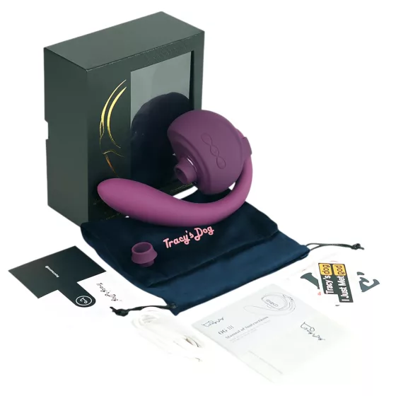 Tracy's Dog OG 3 - clitoral suction G-spot vibrator (purple)
