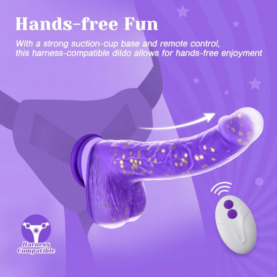 Tracy's Dog Jelivoy - Realistic Purple Vibrator, 22cm