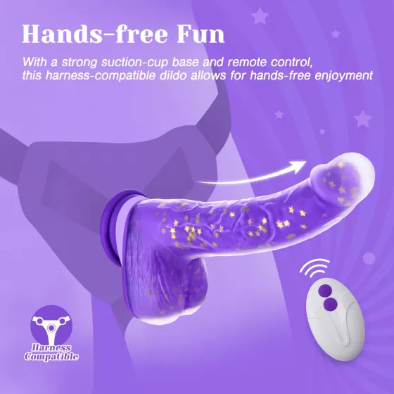 Tracy's Dog Jelivoy - Realistic Purple Vibrator, 22cm
