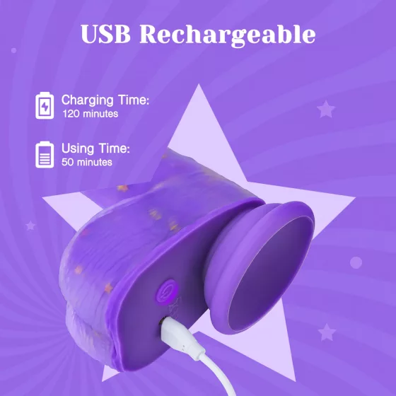 Tracy's Dog Jelivoy - Realistic Purple Vibrator, 22cm
