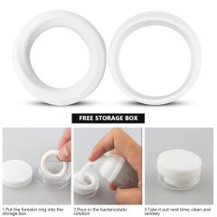 2 in 1 Glans Training and Delay Rings (2 pcs)