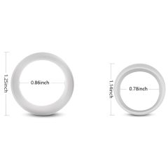 2 in 1 Glans Training and Delay Rings (2 pcs)