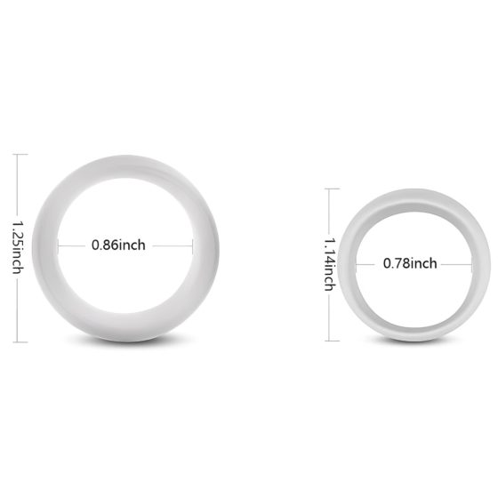 2 in 1 Glans Training and Delay Rings (2 pcs)