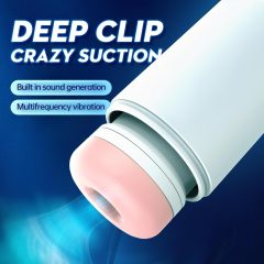 Leopard - Up-and-Down Vibrating Stroker (White)