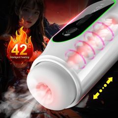 Leopard - Vibrating Up-Down Male Stroker (Black)