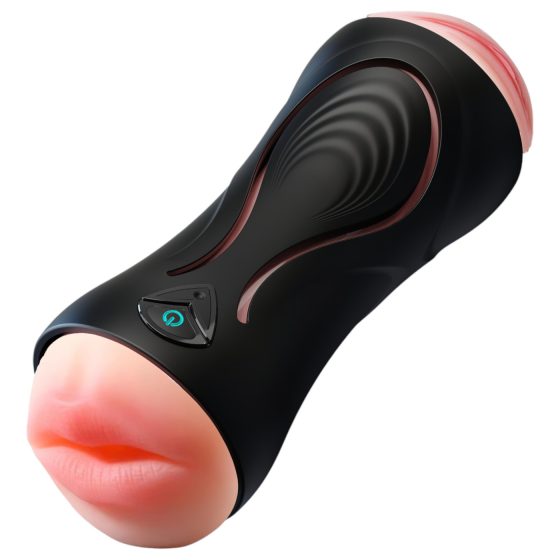 Leopard - Mouth & Vagina Penis Vibrator (Natural)
