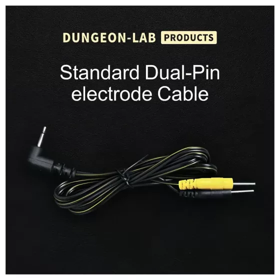 DG-LAB - Electrode cable from 2.5 mm jack to 2 mm pins (black)