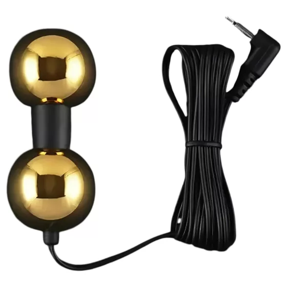 DG-LAB BiPolar B - bipolar, hourglass-shaped metal electrode (gold)