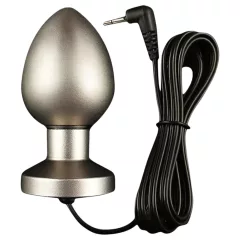   DG-LAB Matte Steel - bipolar steel electro anal plug (silver)