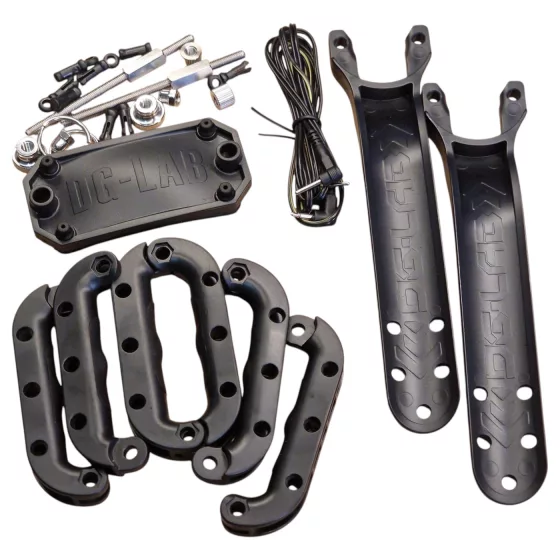 DG-LAB Hyena - electro posture-correcting restraint for men (black)