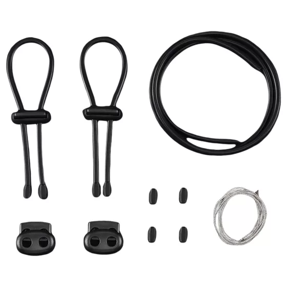 DG-LAB PRO - conductive rubber electro penis ring set (black)