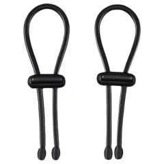   DG-LAB PRO - Conductive Rubber Electro Penis Ring Set (Black)