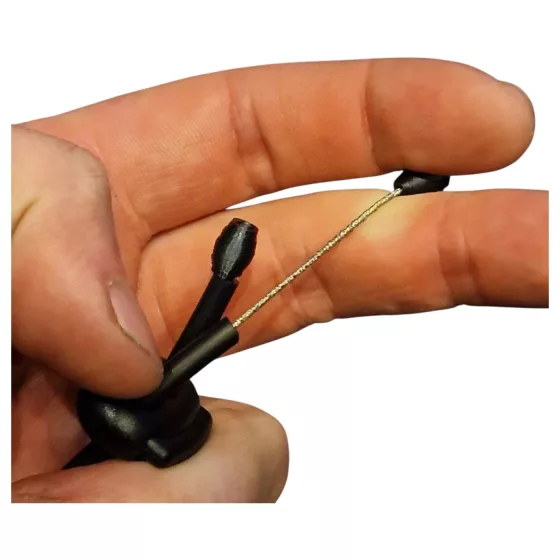 DG-LAB PRO - conductive rubber electro penis ring set (black)