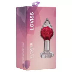 LOVISS Flower - anal plug - purple (transparent)