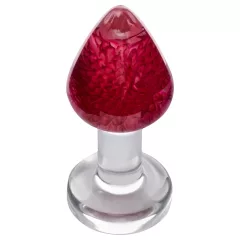 LOVISS Flower - anal plug - purple (transparent)