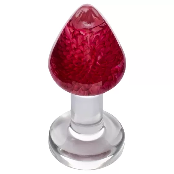 LOVISS Flower - anal plug - purple (transparent)