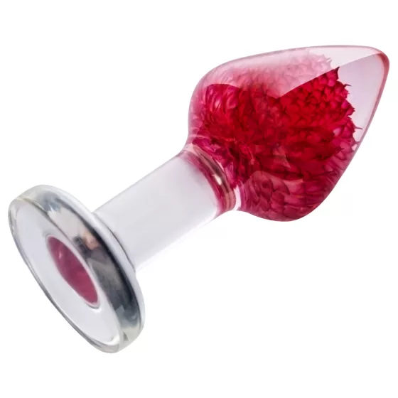LOVISS Flower - anal plug - purple (transparent)