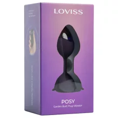 LOVISS Flower - remote‑controlled anal vibrator (purple)