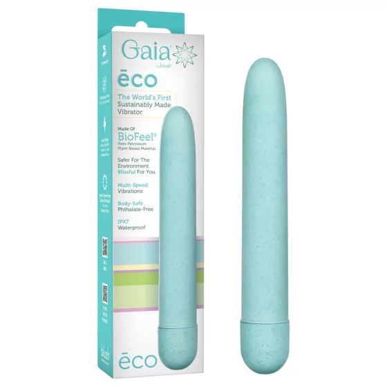Gaia Eco L - eco-friendly rod vibrator (blue) - large