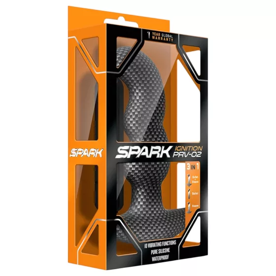 Blush Spark - Waterproof Anal Vibrator (Black)