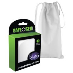   Safe Sex - Discreet Antibacterial Storage Bag - White (26x10cm)