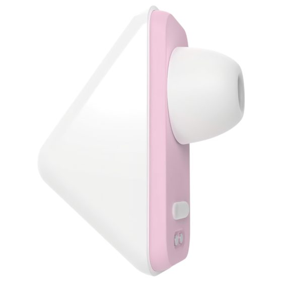 Vibeconnect - Rechargeable Airwave Clitoral Stimulator (White-Peach)