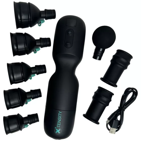 Xtensity 1 - vacuum, pulsating masturbator (black)