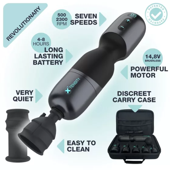 Xtensity 1 - vacuum, pulsating masturbator (black)
