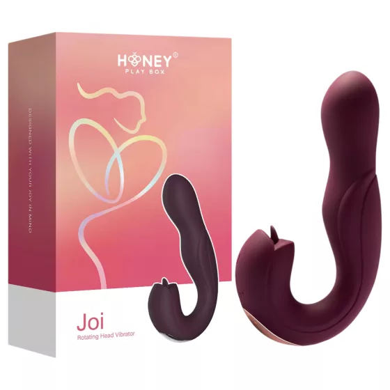 Honey Play Box Joi - Spinning, Licking G-Spot Vibrator (Purple)