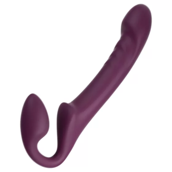 Honey Play Box Bliss - Rotating Beaded Strap-On Vibrator (Purple)