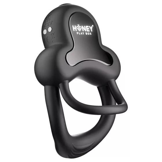 Honey Play Box Anello - Smart Vibrating Ring for Men (Black)