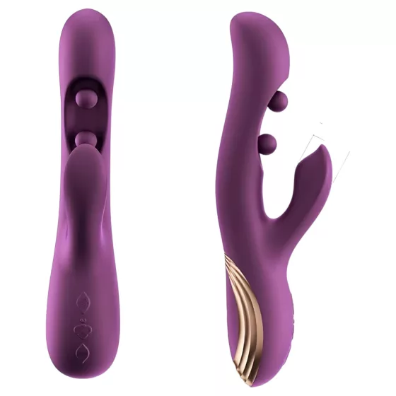 Honey Play Box Gem - App-controlled beaded G-spot and clitoral vibrator (purple)