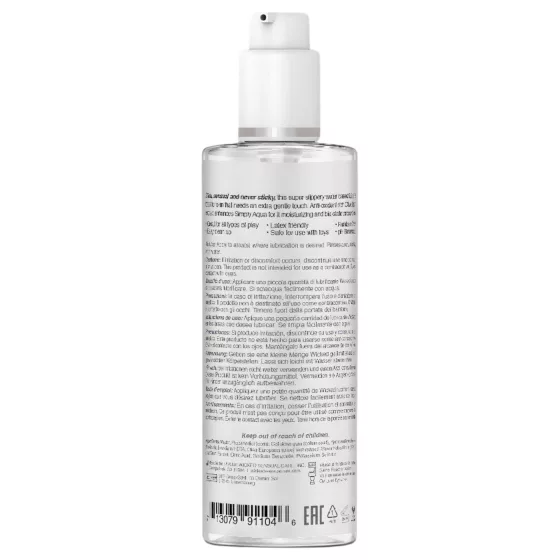 Wicked Simple Aqua - 100% vegan lubricant (120 ml)