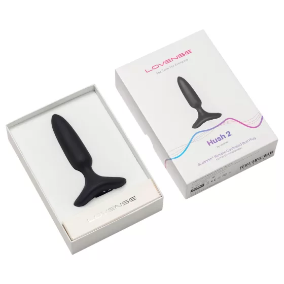 LOVENSE Hush 2 XS - Rechargeable Mini Anal Vibrator (1-inch) - Black