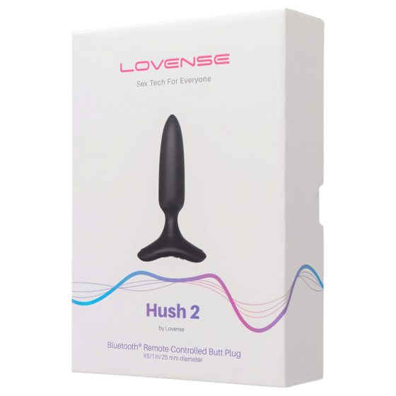LOVENSE Hush 2 XS - Rechargeable Mini Anal Vibrator (1-inch) - Black