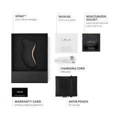 LELO Sona - Sonic Pulse Clitoral Stimulator (Black)