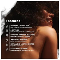 LELO Sona - Sonic Pulse Clitoral Stimulator (Black)