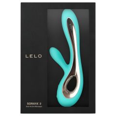  LELO Soraya 2 - Turquoise Waterproof Vibrator with Clitoral Arm