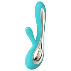   LELO Soraya 2 - Turquoise Waterproof Vibrator with Clitoral Arm