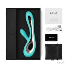   LELO Soraya 2 - Turquoise Waterproof Vibrator with Clitoral Arm