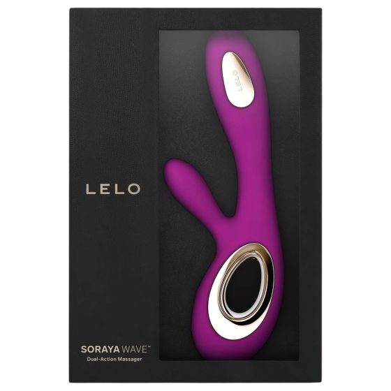 LELO Soraya Wave - Rechargeable, Vibrating Massager with Stimulating Arm (Purple)