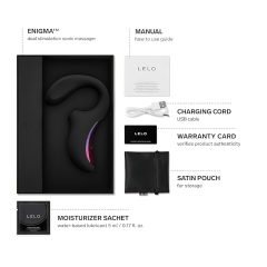   LELO Enigma - Rechargeable, Waterproof 2-in-1 G-Spot Vibrator (Black)